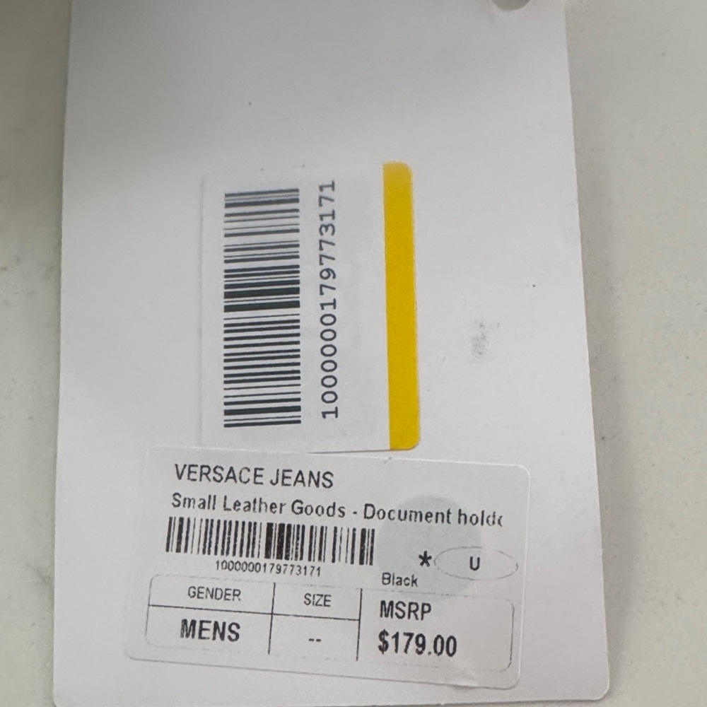 Versace Jeans Couture Black, White and Gold Card Holder - Picture 9 of 16